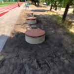 ławka betonowa okrągła